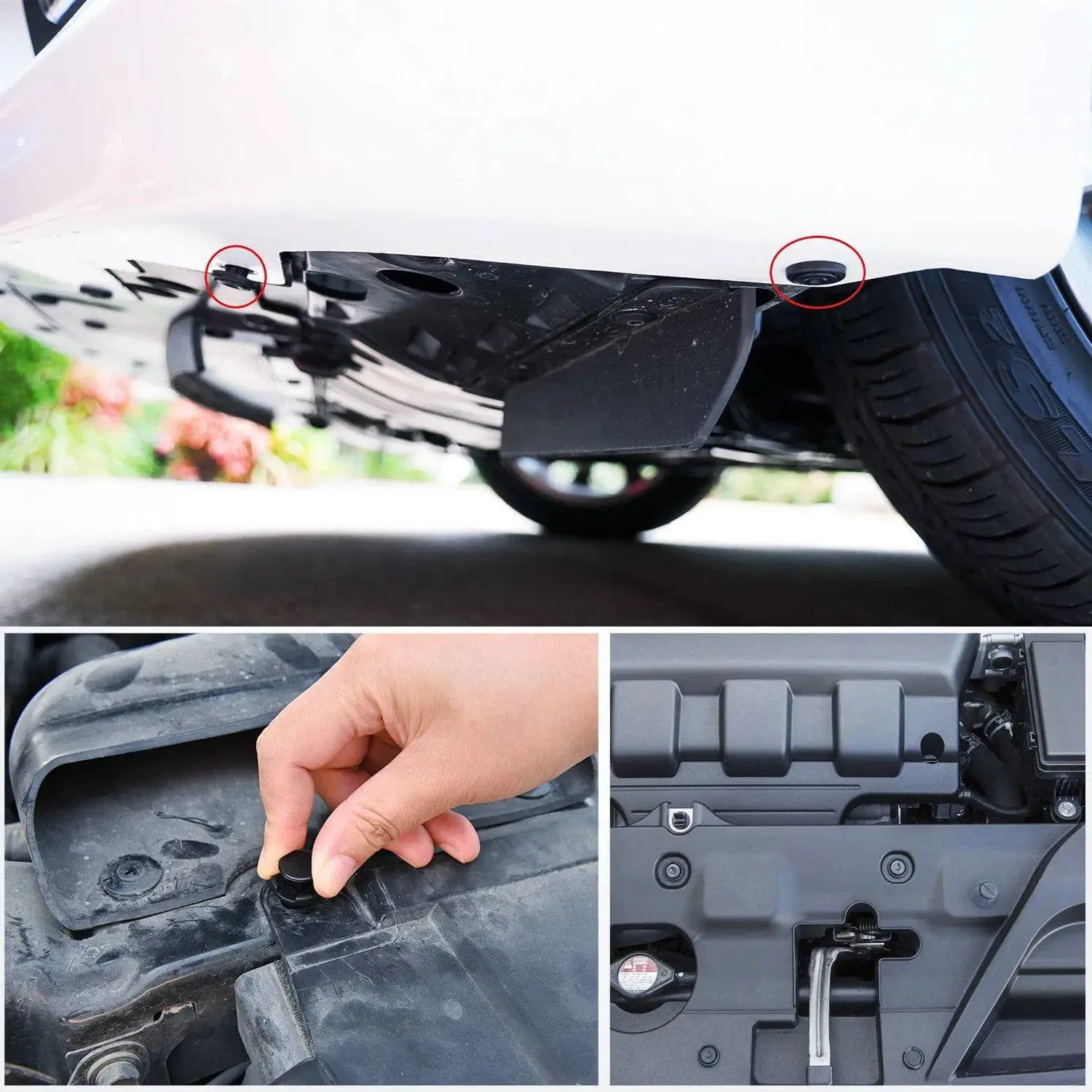 100 Pcs Hole 10mm Car Push Retainer Clips Kits For Honda and Acura 91503-SZ3-003
