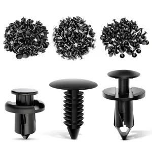 100 Pcs Hole 7mm 8mm 10mm Car Retainer Clips Nylon Push Expansion Screws Replacement Kit, Bumper Fastener Rivet Clips for Honda, Acura, GM, Ford, Chrysler