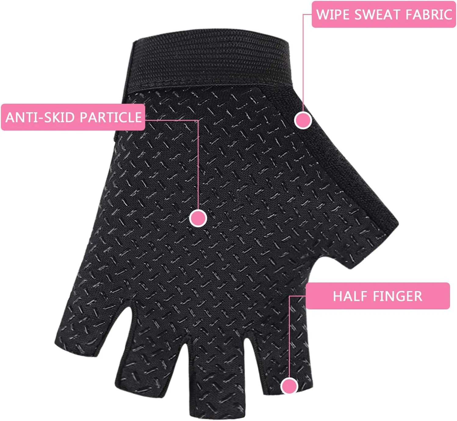 Accmor Kids Sport Half Finger Gloves for Boys Girls - Cycling, Camping, Fishing, Outdoor Sports