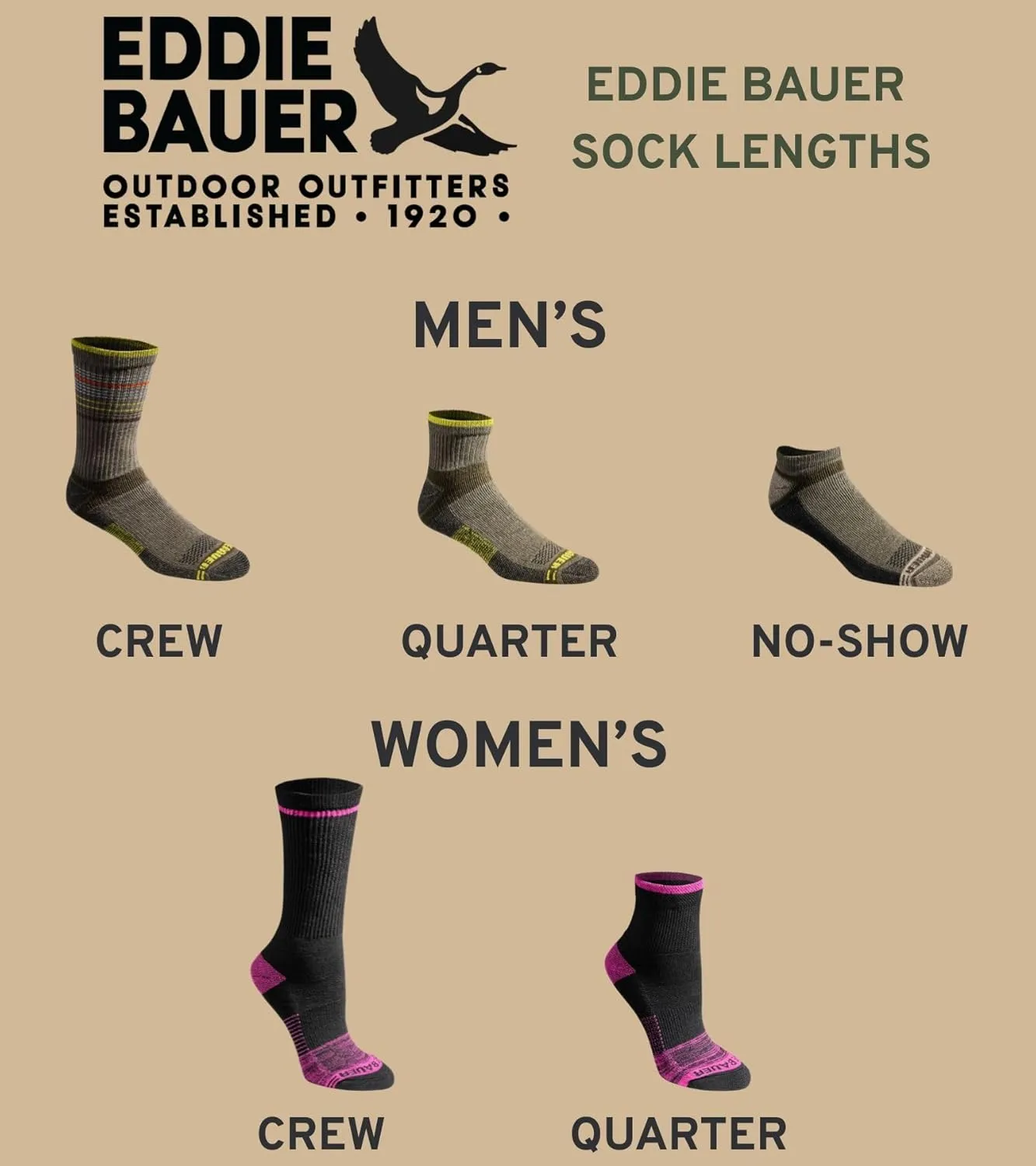 Eddie Bauer Women's Dura Dri Moisture Control 6-Pair Quarter Socks