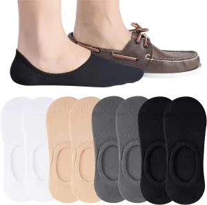 Eedor No Show Socks Men - Non Slip, Invisible & Low Cut Ankle - Casual & Formal Socks for Men - Soft & Stretchable Cotton