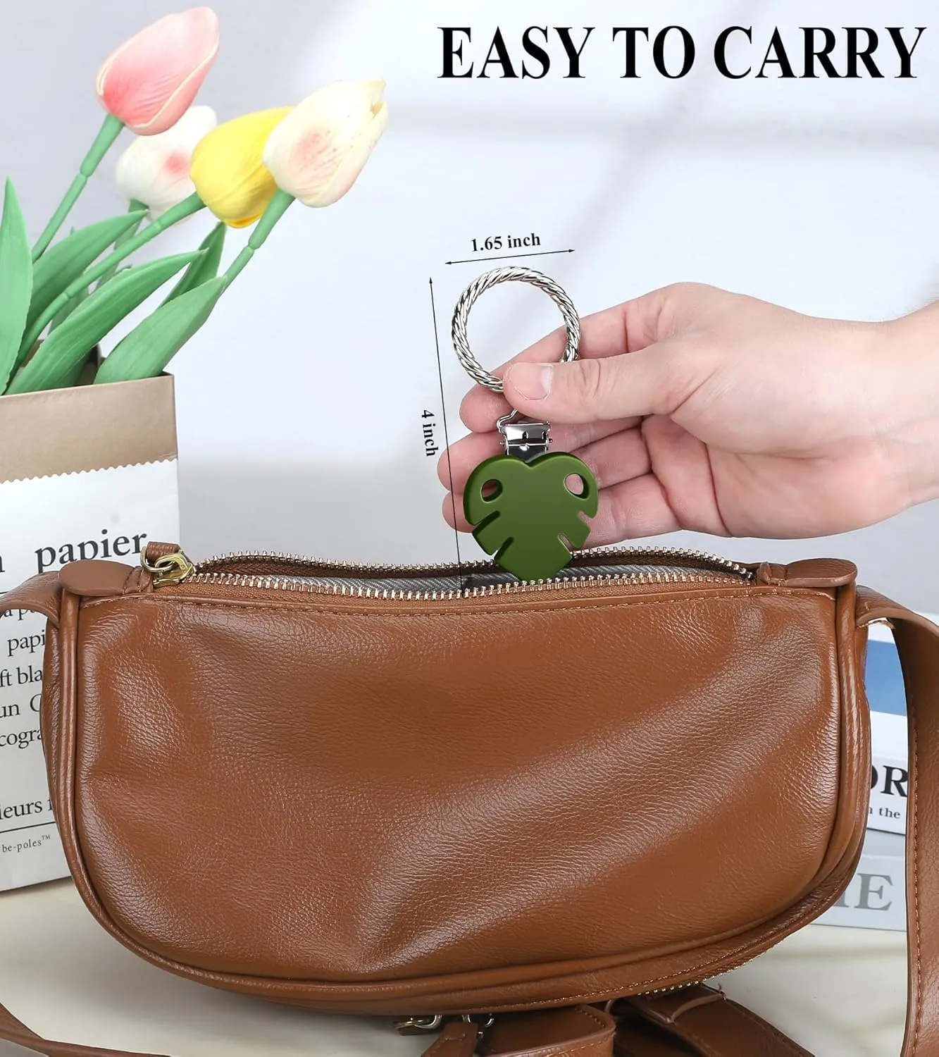 Hat Clip - Hat Holder for Travel on Bag - Silicone Hands Free Hat Clip for Purse Luggage - Protect Hat from Falling