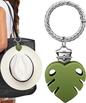 Hat Clip - Hat Holder for Travel on Bag - Silicone Hands Free Hat Clip for Purse Luggage - Protect Hat from Falling