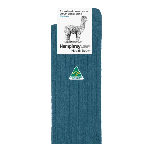 Humphrey Law Alpaca Wool Sock - Teal