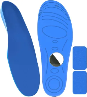 Insoles for Airtag Hidden Holder, Tracker Devise Case for Kids, Adults and Elderly, Comfortable Inserts for Shoes, Blue (135-150mm)