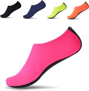 JACKSHIBO Water Shoes for Women Men Swim Shoes Water Socks for Cruise Essentials Swimming Aqua Beach Pool Yoga Surf