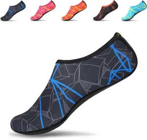 JACKSHIBO Water Shoes for Women Men Swim Shoes Water Socks for Cruise Essentials Swimming Aqua Beach Pool Yoga Surf