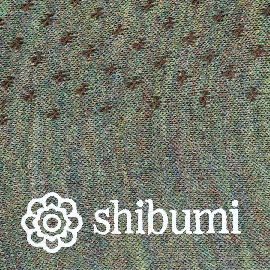 Knee Socks - Birdseye - Olive Mottled - Wool