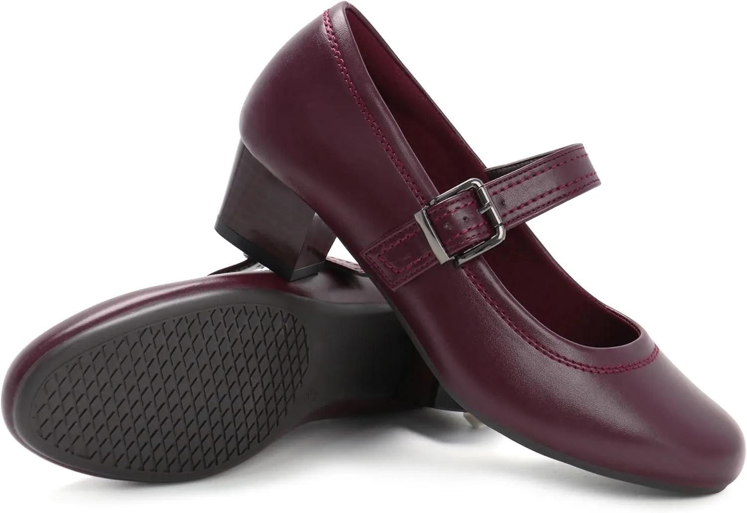 Ortho rest Women Mary Janes Shoes for Bunions Orthopedic Dress Shoes Low Chunky Heels Work Pumps