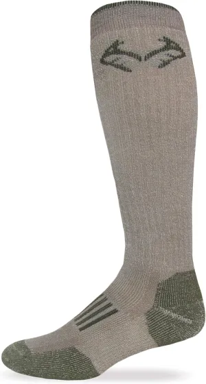 RealTree Heavyweight Merino Wool Tall All Season Boot Socks 1 Pair