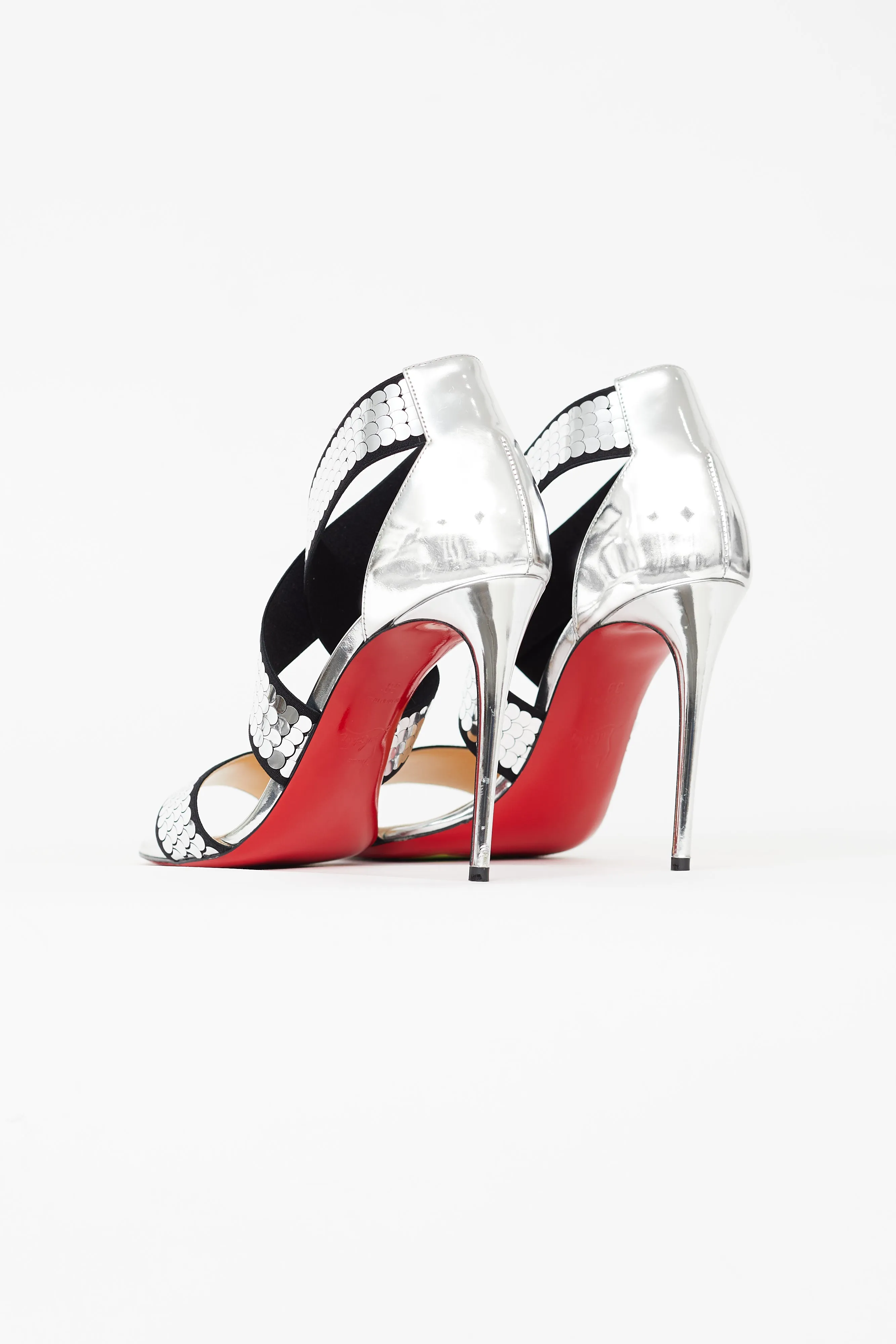 Silver Sequin Xili Heel