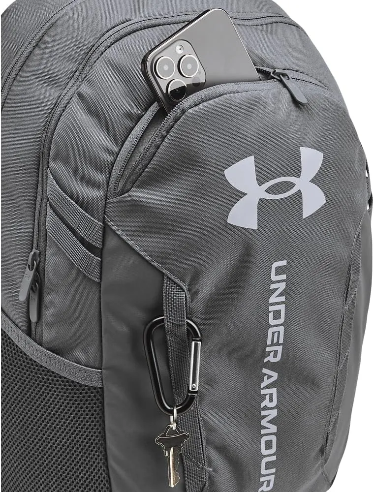Under Armour Unisex-Adult Hustle 6.0 Backpack, (025) Castlerock / / Steel, One Size Fits Most