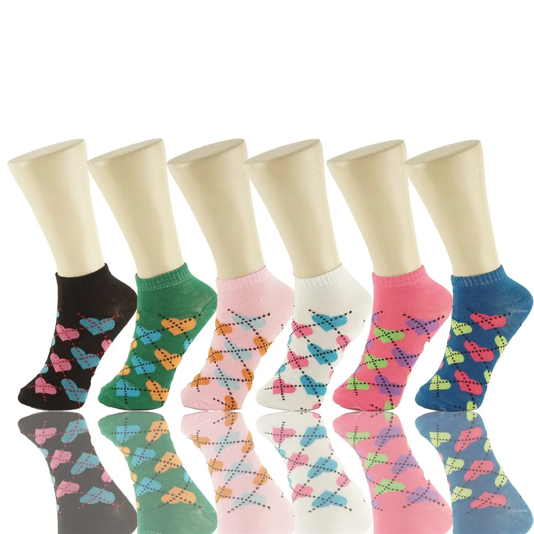 Wholesale 12 Pairs Lady Girls Ankle Socks Low Cut Assorted Colors S18309