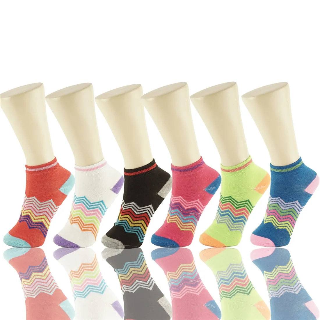 Wholesale 12 Pairs Lady Girls Ankle Socks Low Cut Assorted Colors S18329