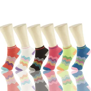 Wholesale 12 Pairs Lady Girls Ankle Socks Low Cut Assorted Colors S18329